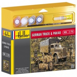 Heller 49994 German 3Ton 4x2 Cargo Truck & Pak 40